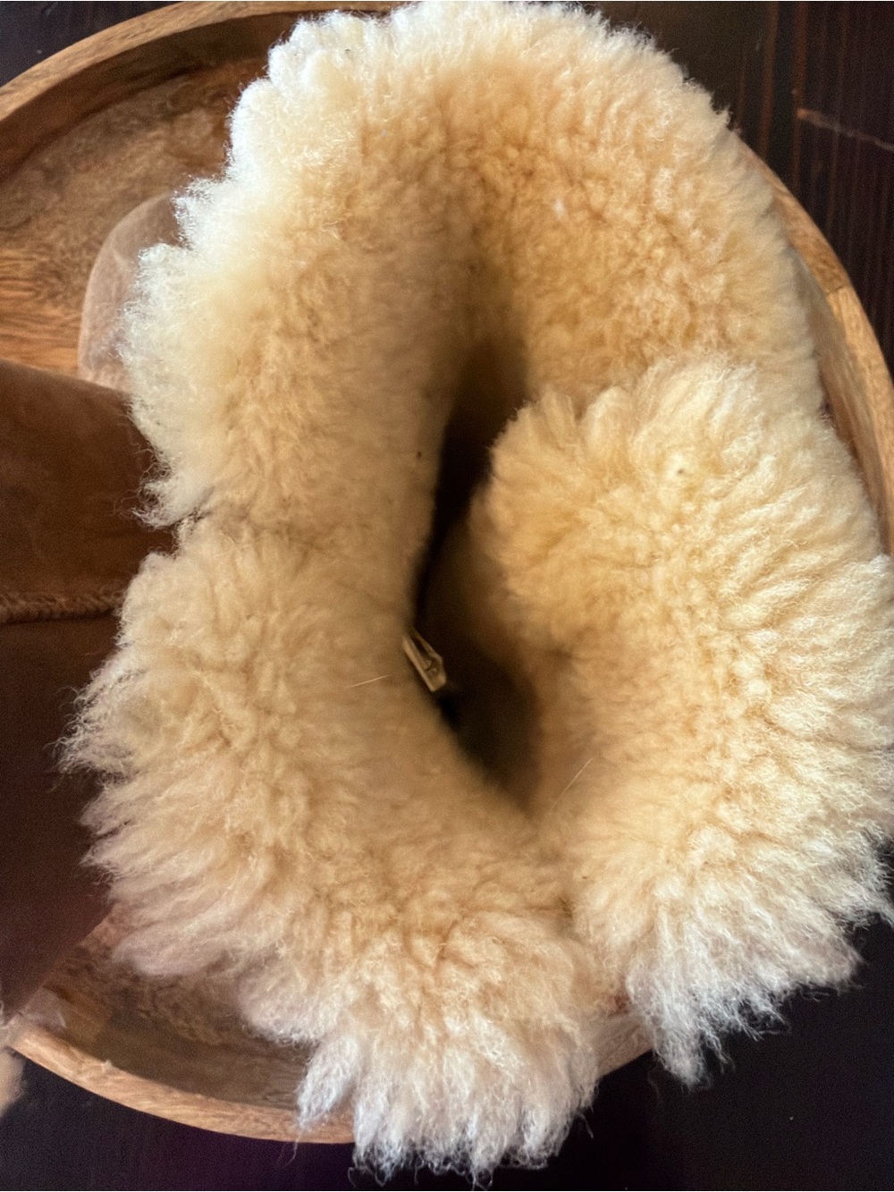 UGG Kids Tall Chestnut Bailey Button Shearling Boots kids 13 - Picture 8 of 10